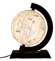 Opakowanie Globus trasami odkrywców podświetl. 25cm UA