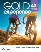 Okładka książki Gold Experience 3rd A2+ SB + ebook + online