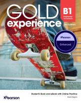 Okładka książki Gold Experience 3rd B1 SB + ebook Enhanced Pack