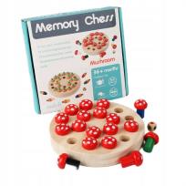 Opakowanie Gra Grzybki drewniane memory