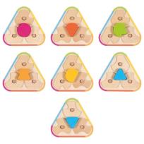 Opakowanie Gra Logiczna drewniana z Obracanymi Dyskami