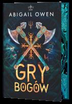 Okładka książki Gry bogów. Twarda z barwionymi brzegami.