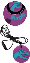 Opakowanie Gryzak antystresowy naszyjnik - dinozaur fioletowy