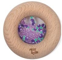 Opakowanie Grzechotka drewniana sensoryczna bakłażan