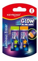 Opakowanie Gumka do ścierania fluorescencyjna 2szt MIX