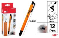 Opakowanie Gumka w długopisie Click pomarańcz korpus (12szt)