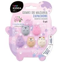 Opakowanie Gumki do mazania zapachowe 5szt KIDEA