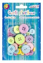 Opakowanie Guziki plastikowe kolorowe 1-3cm 30g