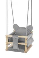 Opakowanie Huśtawka welurowa Miś szara