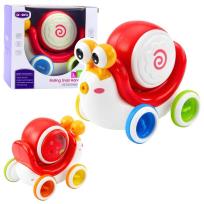 Opakowanie Interaktywny ślimak jeżdżący muzyczny czerwony