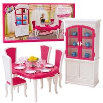 Opakowanie Jadalnia dla lalek. Kredens, stół, krzesła...