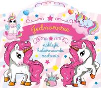 Okładka książki Jednorożce. Naklejki, kolorowanki, zadania