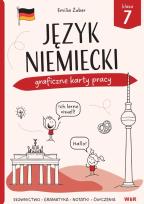 Okładka książki Język niemiecki. Graficzne karty pracy dla klasy 7