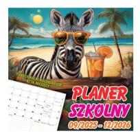 Opakowanie Kalendarz 2025/2026 trójdzielny planer szkolny
