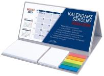 Opakowanie Kalendarz 2025/26 szkolny z notesem szary