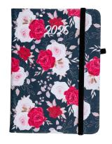 Opakowanie Kalendarz 2025 A6 tyg. Flamenco czerwone kwiaty