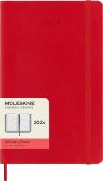 Opakowanie Kalendarz 2026 12M Moleskine L miękka oprawa dzienny Scarlet Red 13x21cm
