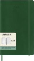 Opakowanie Kalendarz 2026 12M Moleskine L tygodniowy miękka oprawa Myrtle green 13x21cm