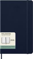 Opakowanie Kalendarz 2026 12M Moleskine L tygodniowy twarda oprawa Sapphire Blue 13x21cm