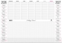 Opakowanie Kalendarz 2026/2027 niuwar z przezroczystą listwą