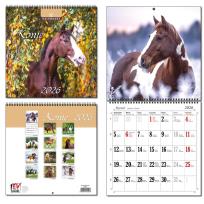 Opakowanie Kalendarz 2026 30x60 13 planszowy Konie