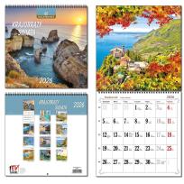 Opakowanie Kalendarz 2026 30x60 13 planszowy Krajobrazy Św.