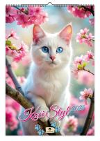 Opakowanie Kalendarz 2026 A3 ścienny jednostronny koci styl