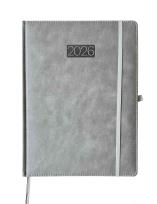 Opakowanie Kalendarz 2026 A4 Elegance dzienny V4 szary K-A4D