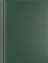 Opakowanie Kalendarz 2026 A5 dzienny Lux złocony zielony