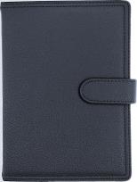 Opakowanie Kalendarz 2026 A5 dzienny z zapięciem ekoskóra granatowy