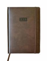 Opakowanie Kalendarz 2026 A5 LUX tygodniowy brązowy V3 K-A5T L