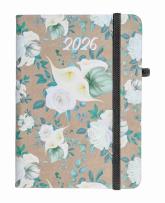 Opakowanie Kalendarz 2026 A6 tyg. Flamenco białe kwiaty
