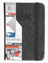 Opakowanie Kalendarz 2026 A7 tyg Rock grafitowy