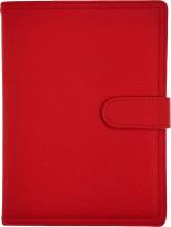 Opakowanie Kalendarz 2026 B5 dzienny z zapięciem ekoskóra czerwony