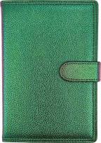 Opakowanie Kalendarz 2026 B5 tygodniowy z zapięciem hologram zielony