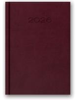 Opakowanie Kalendarz 2026 B6 dzienny Vivella Bordowy
