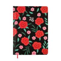 Opakowanie Kalendarz 2026 B6 tygodniowy Czerwone Kwiaty