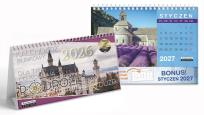 Opakowanie Kalendarz 2026 biurkowy Podróże