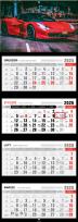 Opakowanie Kalendarz 2026 czterodzieny premium lux car