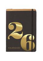 Okładka książki Kalendarz 2026 Kraft A5 DNS złoty