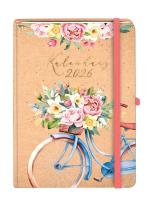 Okładka książki Kalendarz 2026 Kraft A5 TNS Rower