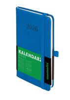Okładka książki Kalendarz 2026 Memofix A6 TDW niebieski