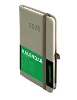 Okładka książki Kalendarz 2026 Memofix A6 TDW oliwkowy