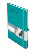 Okładka książki Kalendarz 2026 Minimalizm A5 TNS turkus