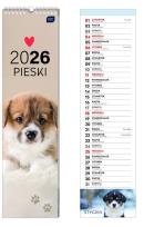 Opakowanie Kalendarz 2026 paskowy 13,5x50cm Psy