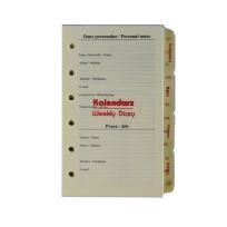Opakowanie Kalendarz 2026 pełny Wkład do Organizera Notes Finanse Adresy 7,5x12,5 cm WKLORS-05-Set
