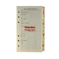 Opakowanie Kalendarz 2026 Pełny Wkład do Organizera Notes Finanse Adresy 9,5x17,2cm