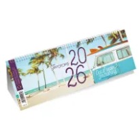 Opakowanie Kalendarz 2026 poziomy ze spiralką plaża