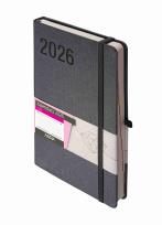 Okładka książki Kalendarz 2026 Rubi A5 DNS grafitowy