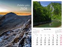 Opakowanie Kalendarz 2026 ścienny 13-k Polskie góry